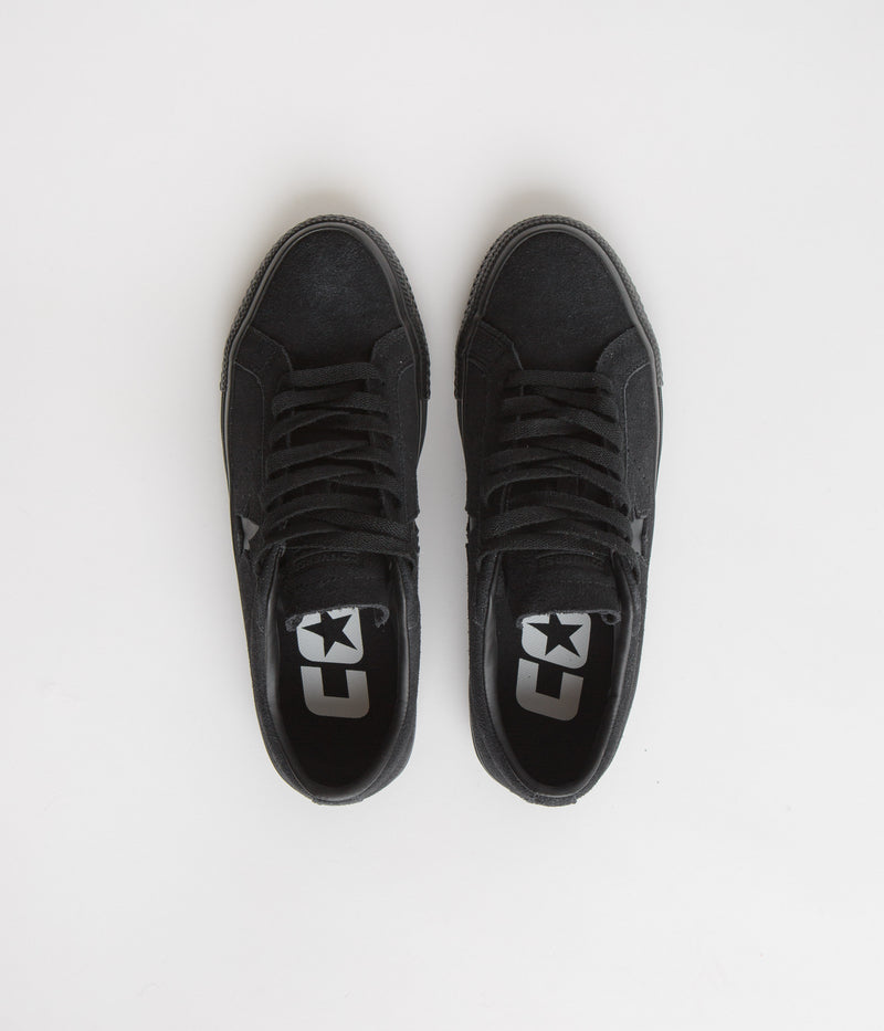 Converse One Star Pro Ox Shoes in Black and Black / Black / Black