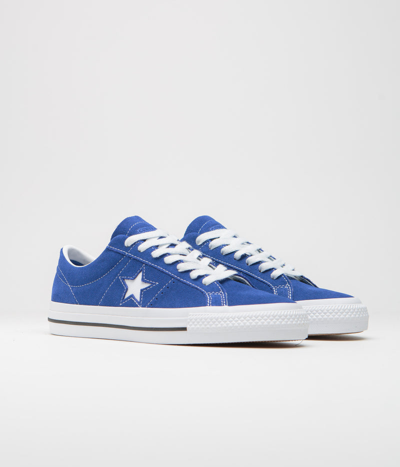 Converse One Star Pro Ox Shoes in Blue and White