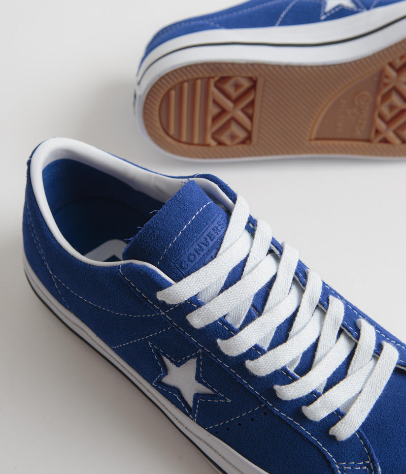 Converse One Star Pro Ox Shoes in Blue and White