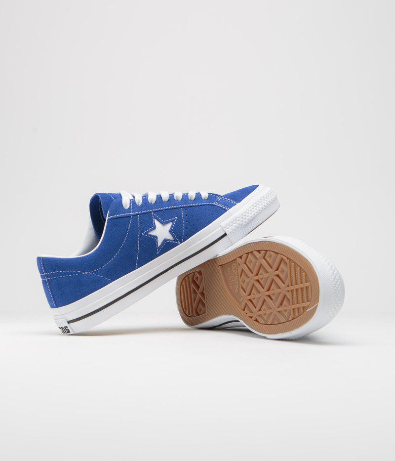 Converse One Star Pro Ox Shoes in Blue and White