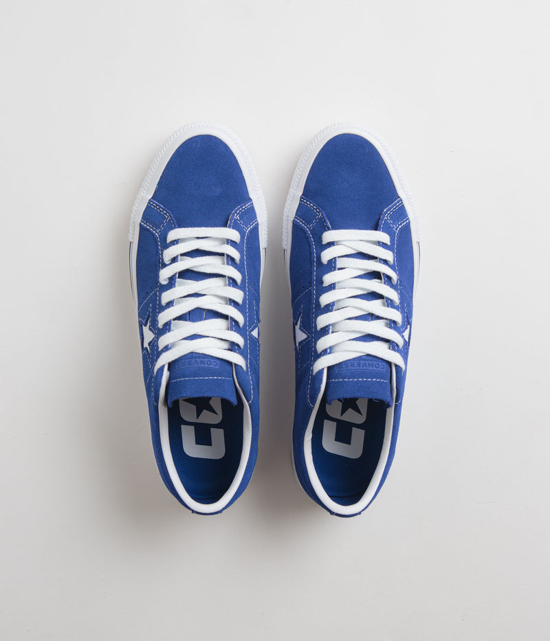 Converse One Star Pro Ox Shoes in Blue and White