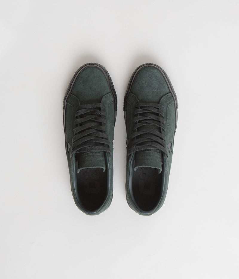 Converse One Star Pro Ox Shoes in Secret Pines and Black / Black