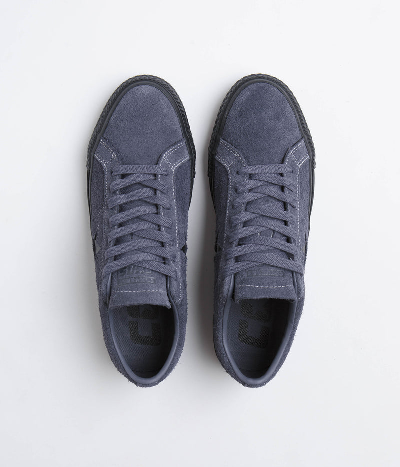Converse One Star Pro Shaggy Suede Shoes in Dark Moth and Dark Moth / Black