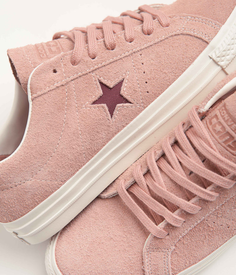 Converse One Star Pro Vintage Suede Ox Shoes in Canyon Dusk and Cherry Vision