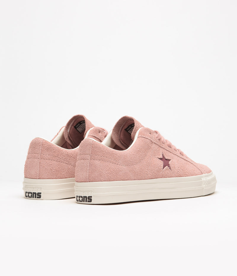 Converse One Star Pro Vintage Suede Ox Shoes in Canyon Dusk and Cherry Vision