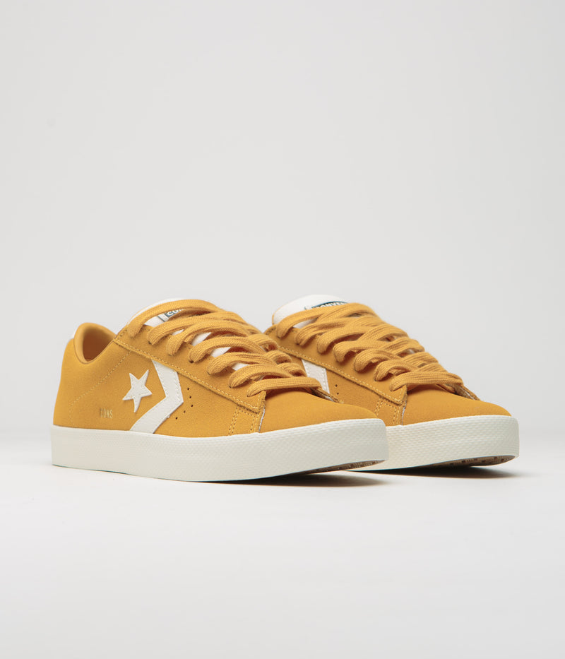 Converse PL Vulc Pro Ox Shoes in Sunflower Gold and Egret