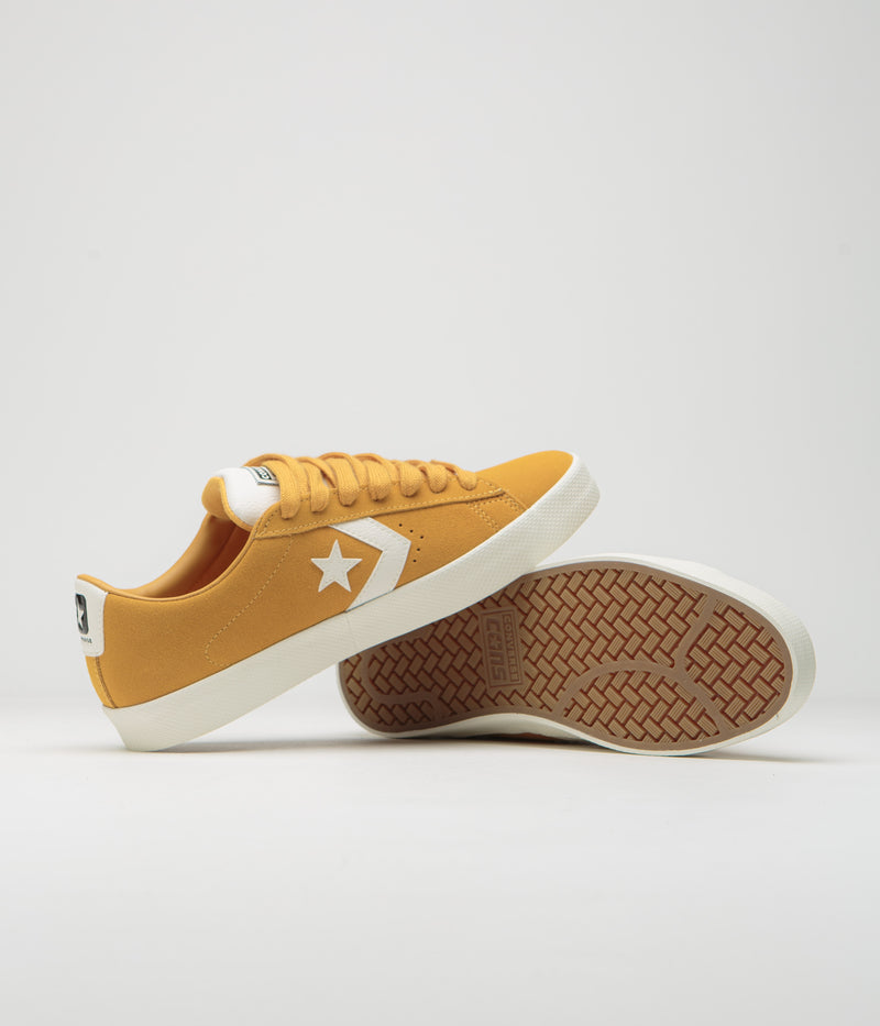 Converse PL Vulc Pro Ox Shoes in Sunflower Gold and Egret