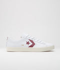 Converse PL Vulc Pro Ox Shoes in White and Deep Bordeaux / Egret