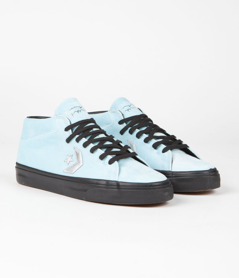 Converse x FA Louie Lopez Pro Mid Shoes in Cyan Tint and Black