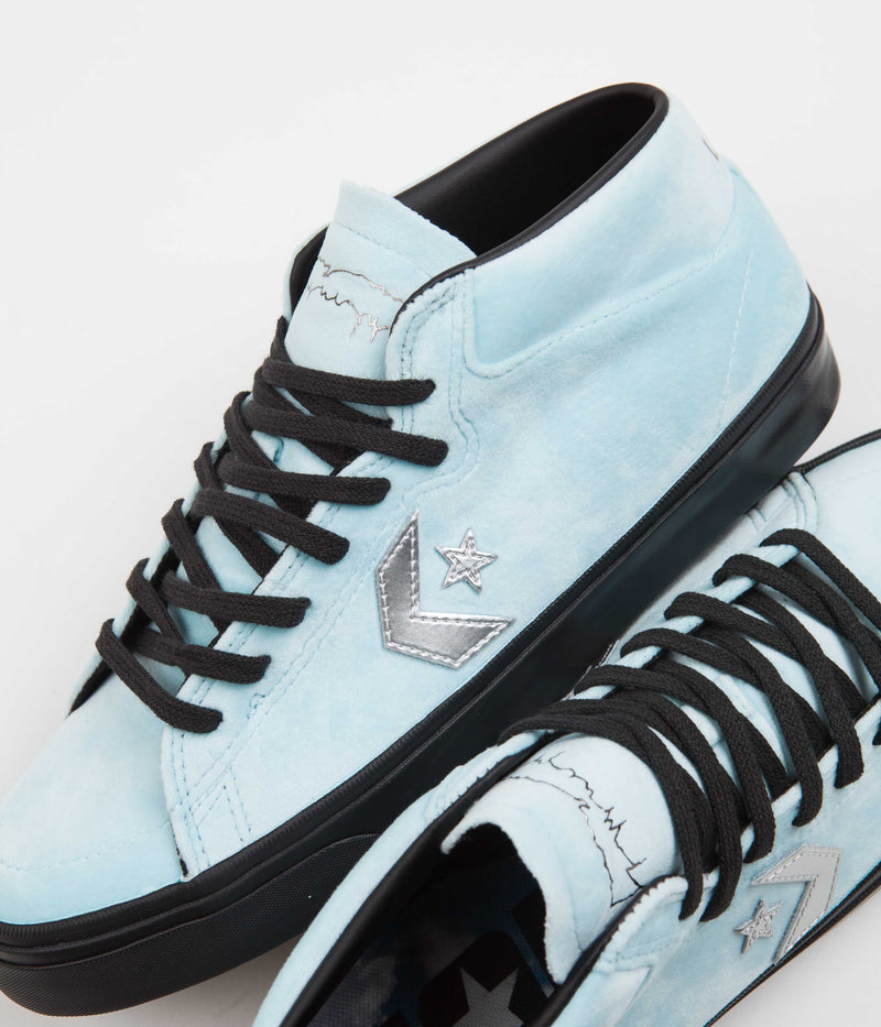 Converse x FA Louie Lopez Pro Mid Shoes in Cyan Tint and Black