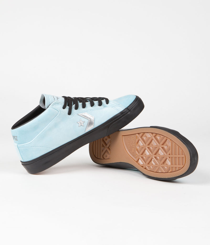 Converse x FA Louie Lopez Pro Mid Shoes in Cyan Tint and Black