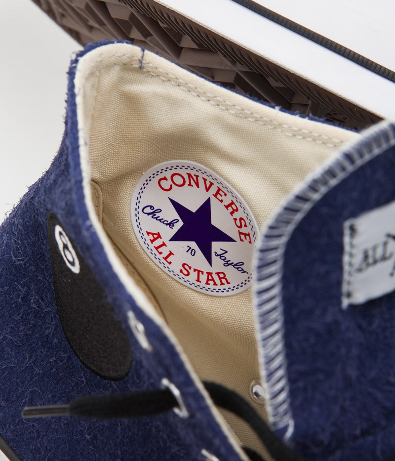 Converse x Stussy Chuck 70 Hi Shoes in Clematis Blue and White / Black