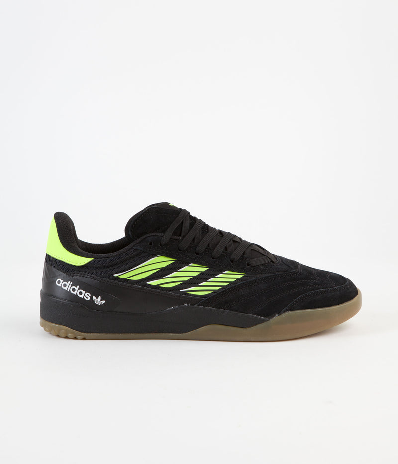 Adidas Copa Nationale Shoes in Core Black and Signal Green / Gum4