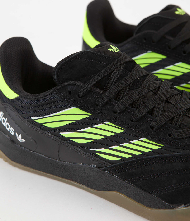 Adidas Copa Nationale Shoes in Core Black and Signal Green / Gum4
