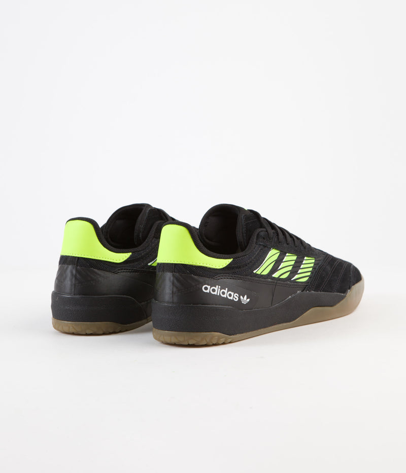 Adidas Copa Nationale Shoes in Core Black and Signal Green / Gum4