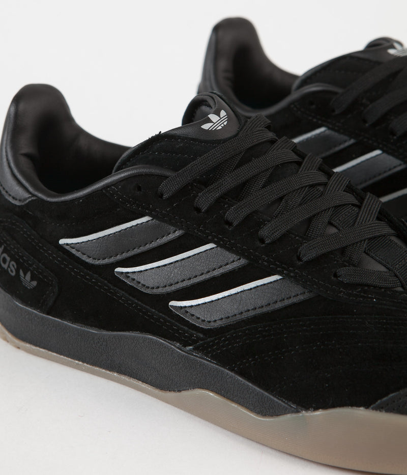 Adidas Copa Nationale Shoes in Core Black and Silver Metallic / Gum M2