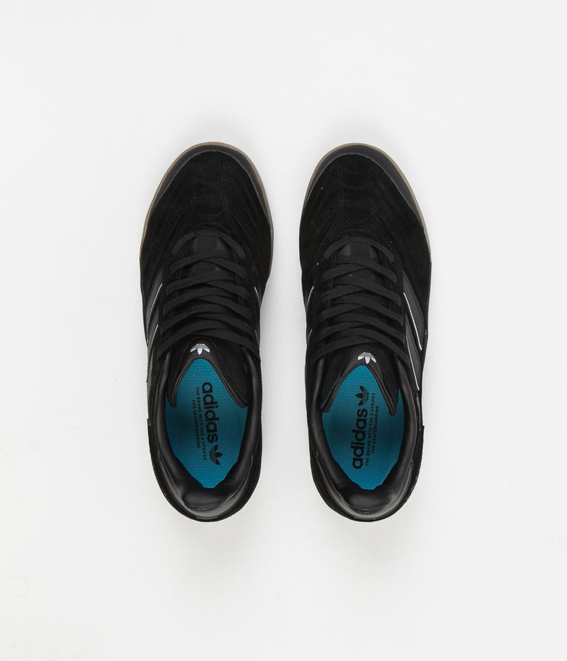 Adidas Copa Nationale Shoes in Core Black and Silver Metallic / Gum M2