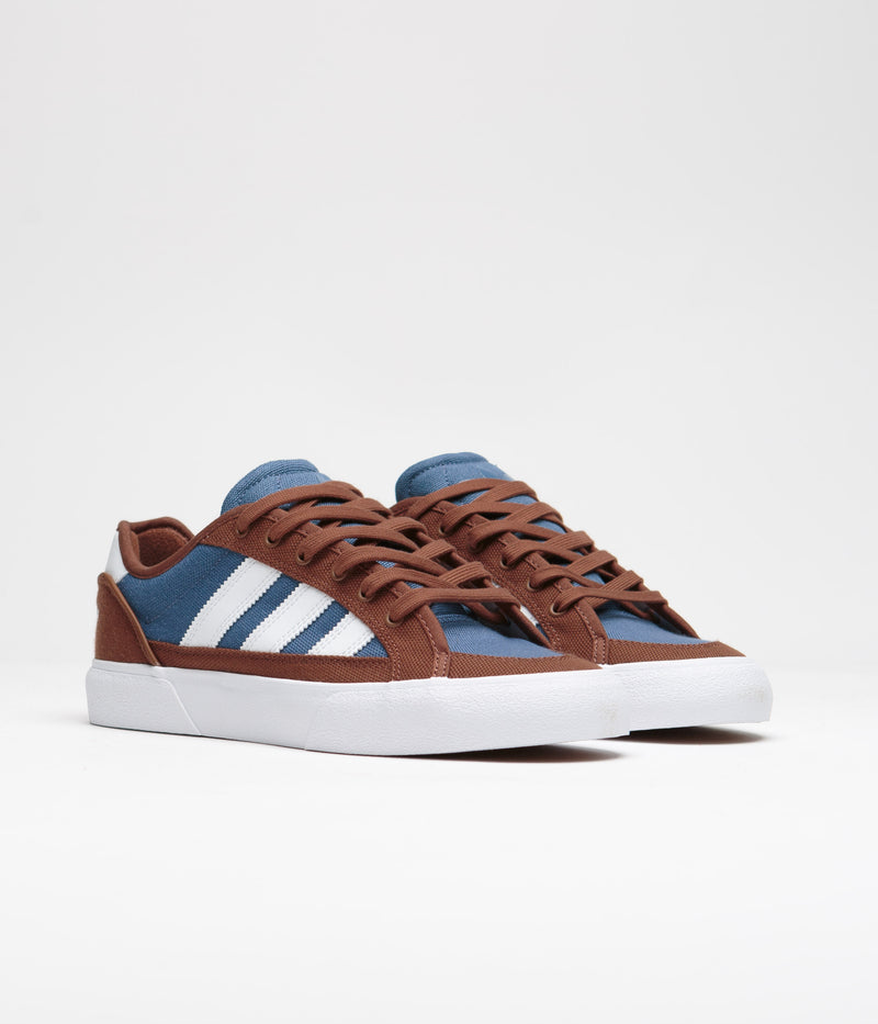 Adidas Court TNS Premiere Shoes in Brown and FTWR White / Crew Blue