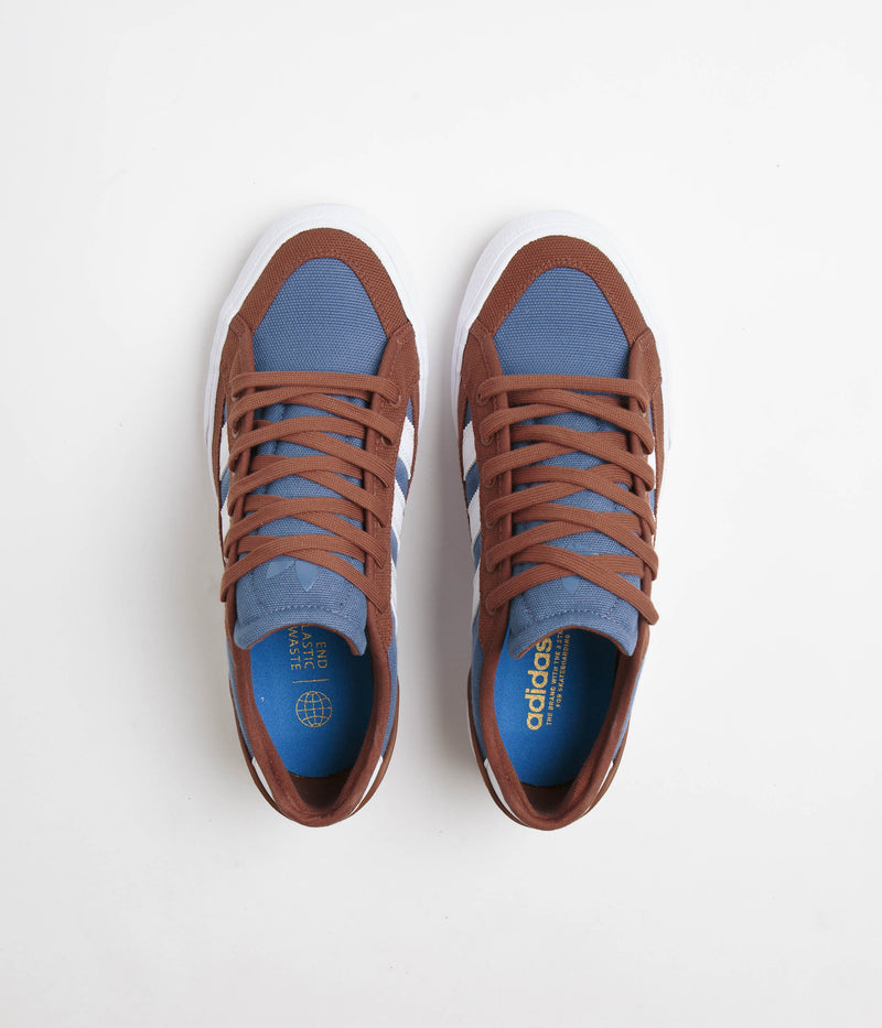 Adidas Court TNS Premiere Shoes in Brown and FTWR White / Crew Blue