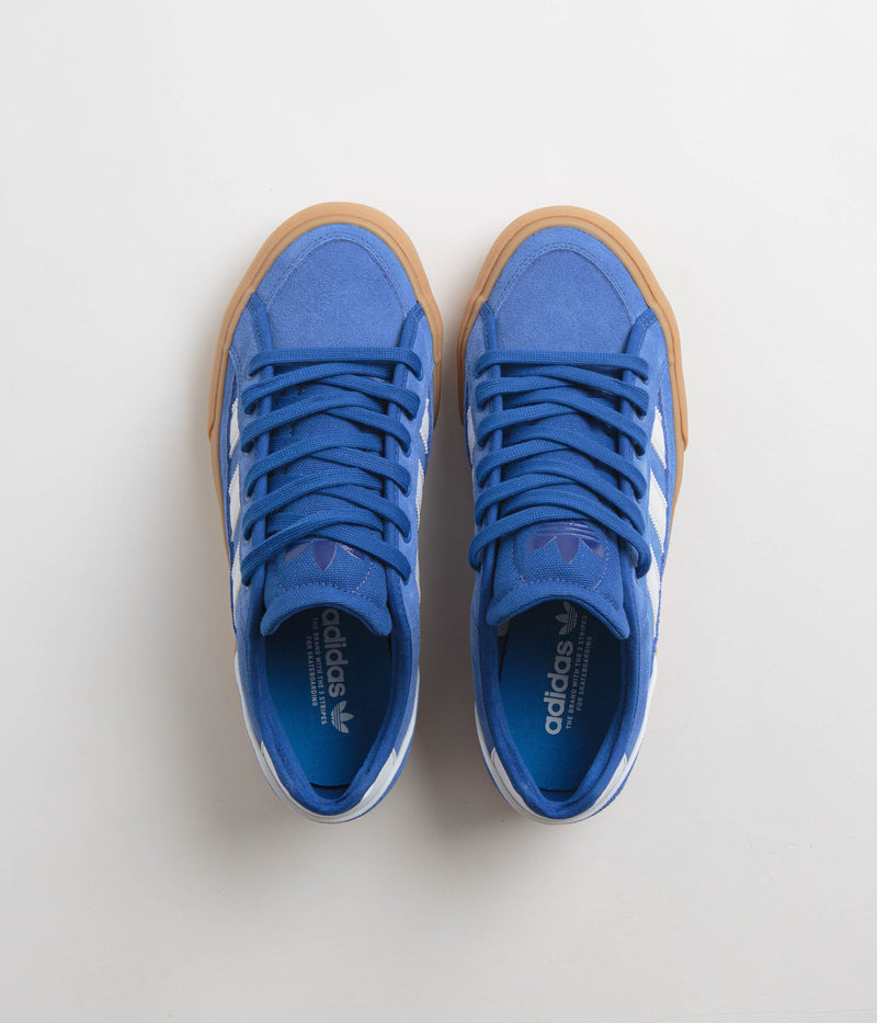 Adidas Court TNS Premiere Shoes in Team Royal Blue and FTWR White / Gum4