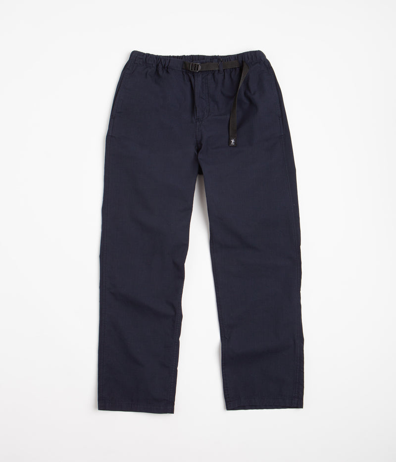 Dancer Belted Simple Pants in Dark Navy
