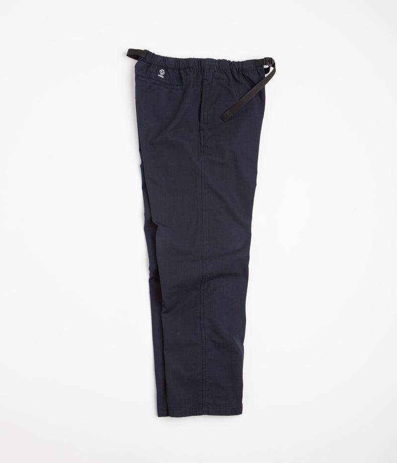 Dancer Belted Simple Pants in Dark Navy