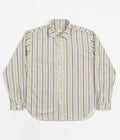 Dancer Danssoni One Pocket Shirt in Sand and Blue Stripes
