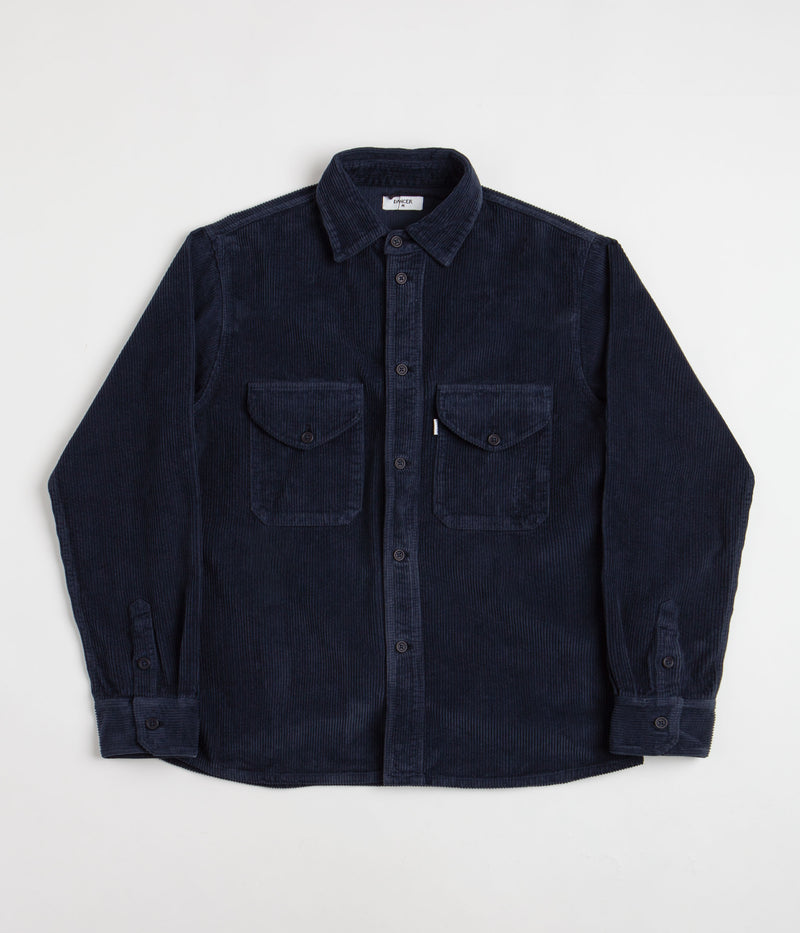 Dancer Double Pocket Overshirt in Navy