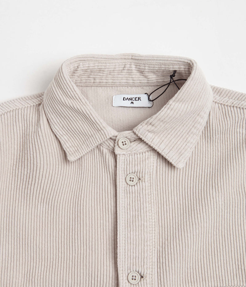 Dancer Double Pocket Overshirt in Oyster White