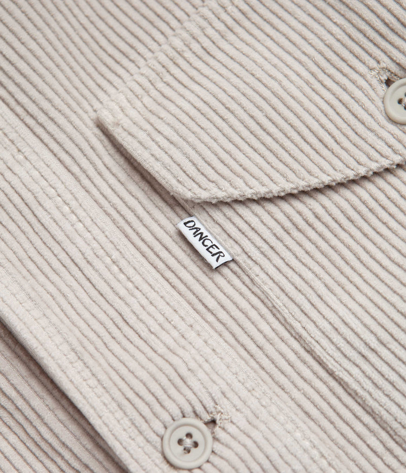 Dancer Double Pocket Overshirt in Oyster White