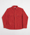 Dancer Double Pocket Overshirt in Red