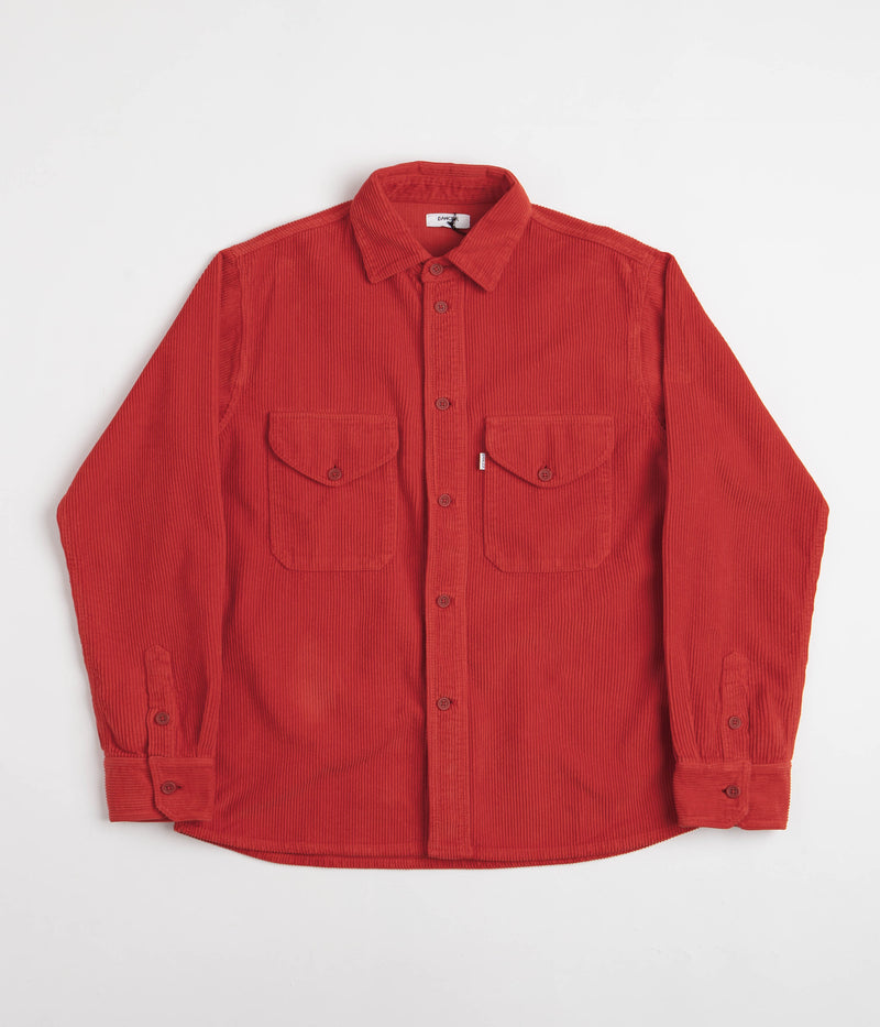 Dancer Double Pocket Overshirt in Red