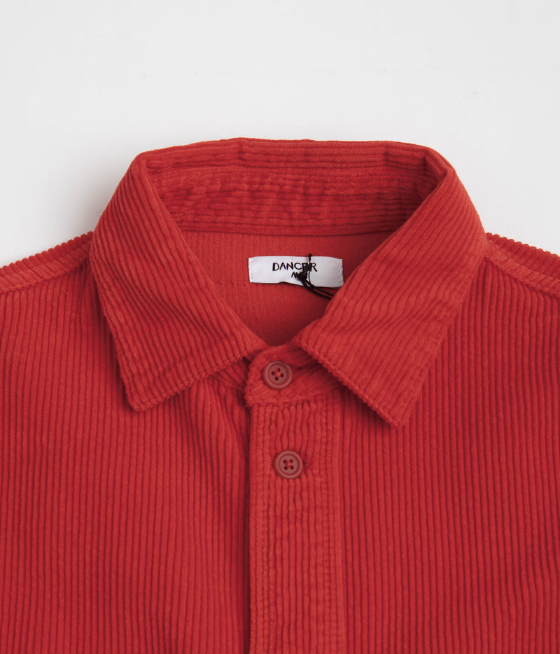Dancer Double Pocket Overshirt in Red