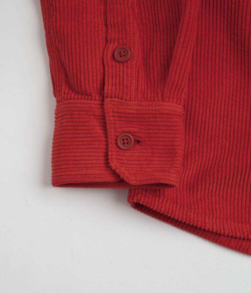 Dancer Double Pocket Overshirt in Red