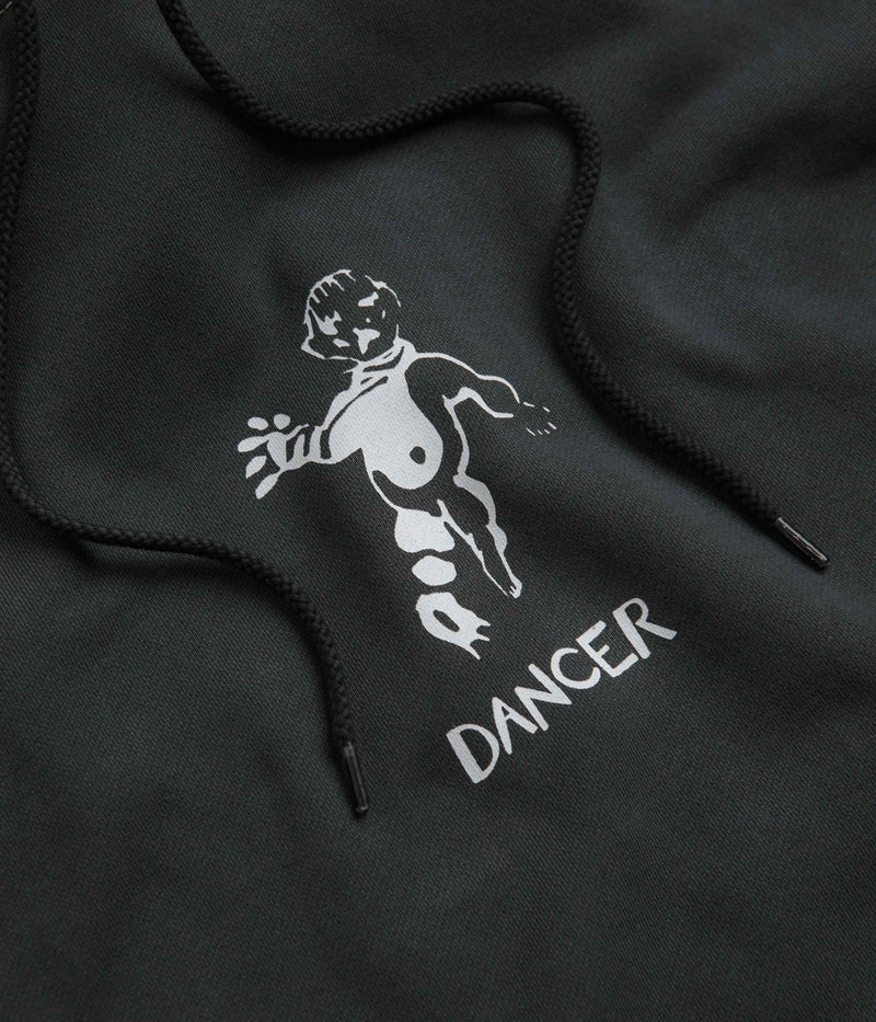 Dancer OG Logo Hoodie in Black and White Stitch