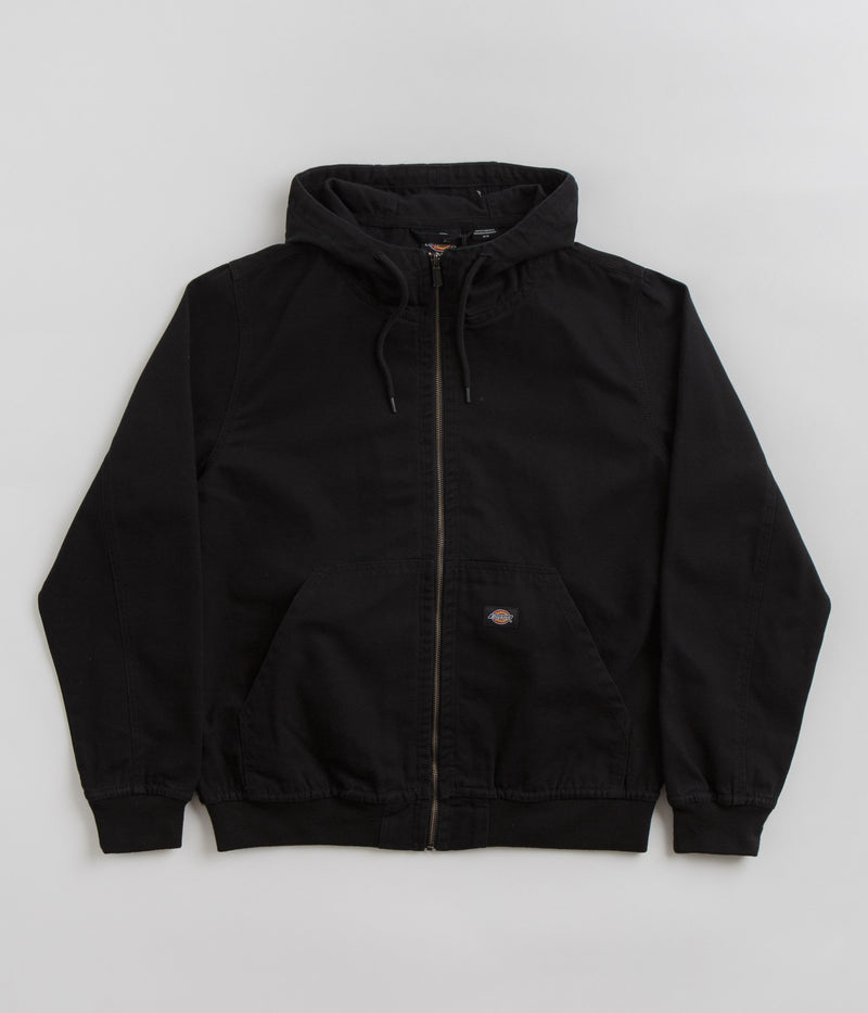 Dickies Duck Canvas Hooded Unlined Jacket in Black