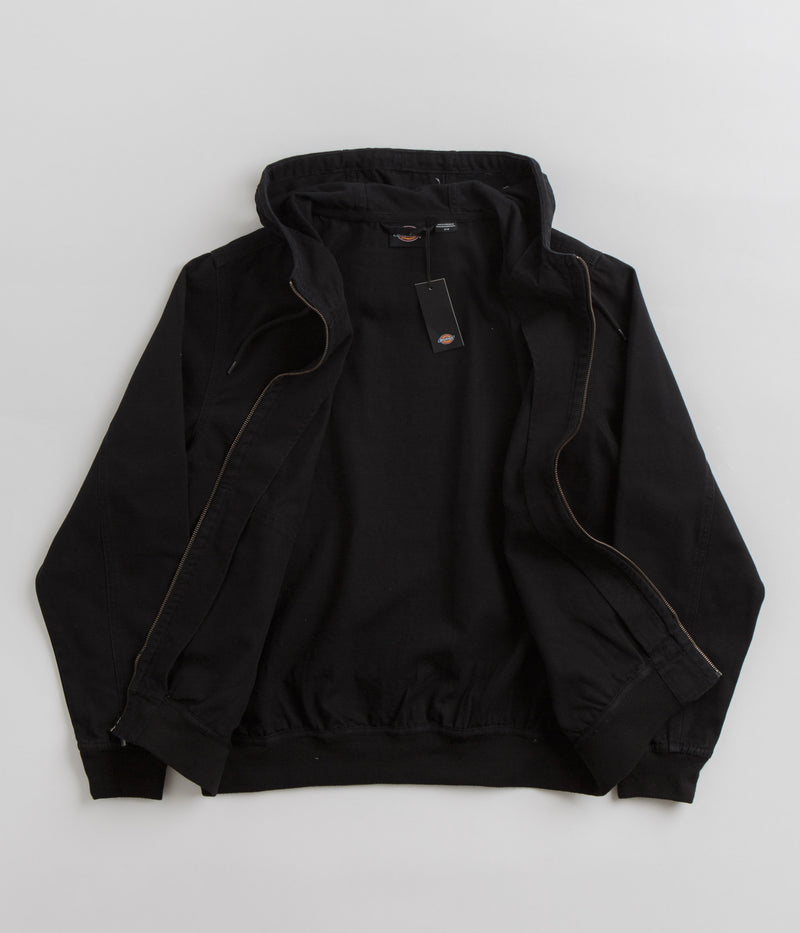 Dickies Duck Canvas Hooded Unlined Jacket in Black