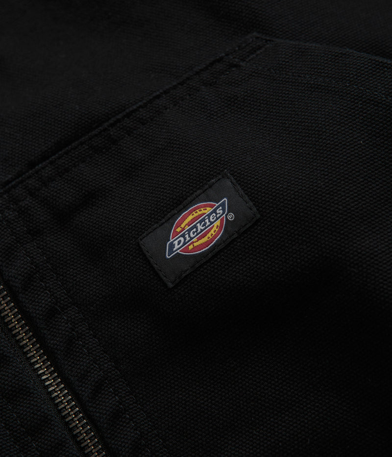 Dickies Duck Canvas Hooded Unlined Jacket in Black