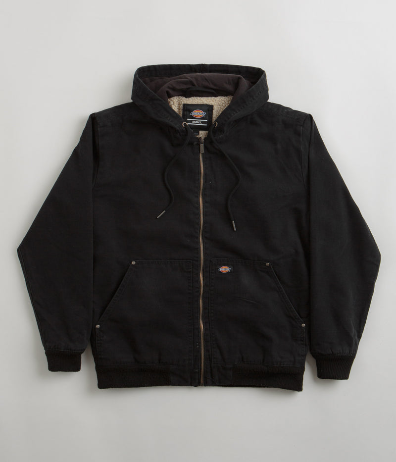 Dickies Hooded Duck Canvas Jacket in Black