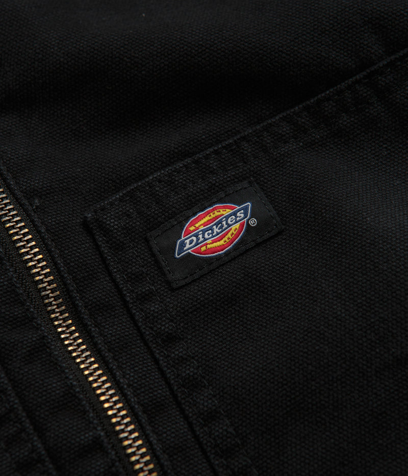 Dickies Hooded Duck Canvas Jacket in Black