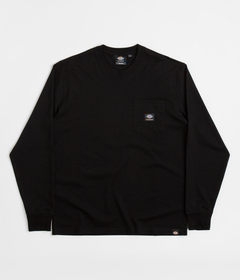 Dickies Mount Vista Pocket Long Sleeve T-Shirt in Black