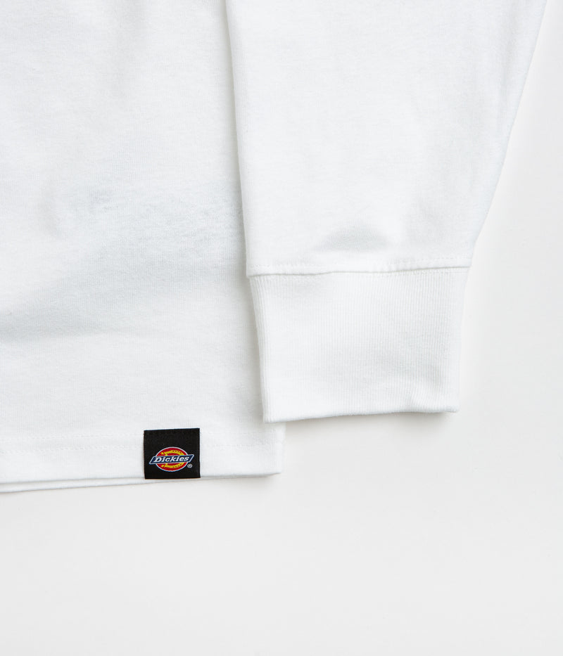 Dickies Mount Vista Pocket Long Sleeve T-Shirt in White