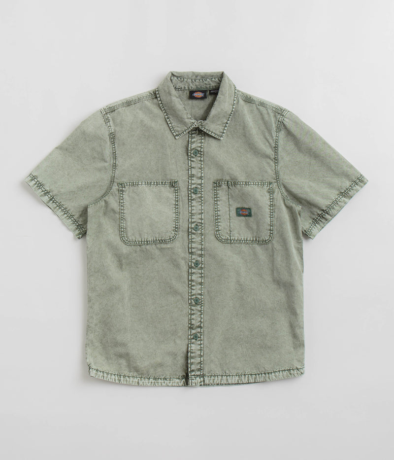 Dickies Newington Short Sleeve Shirt in Dark Forest