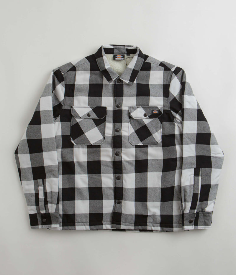 Dickies Sherpa Lined Sacramento Shirt in Black