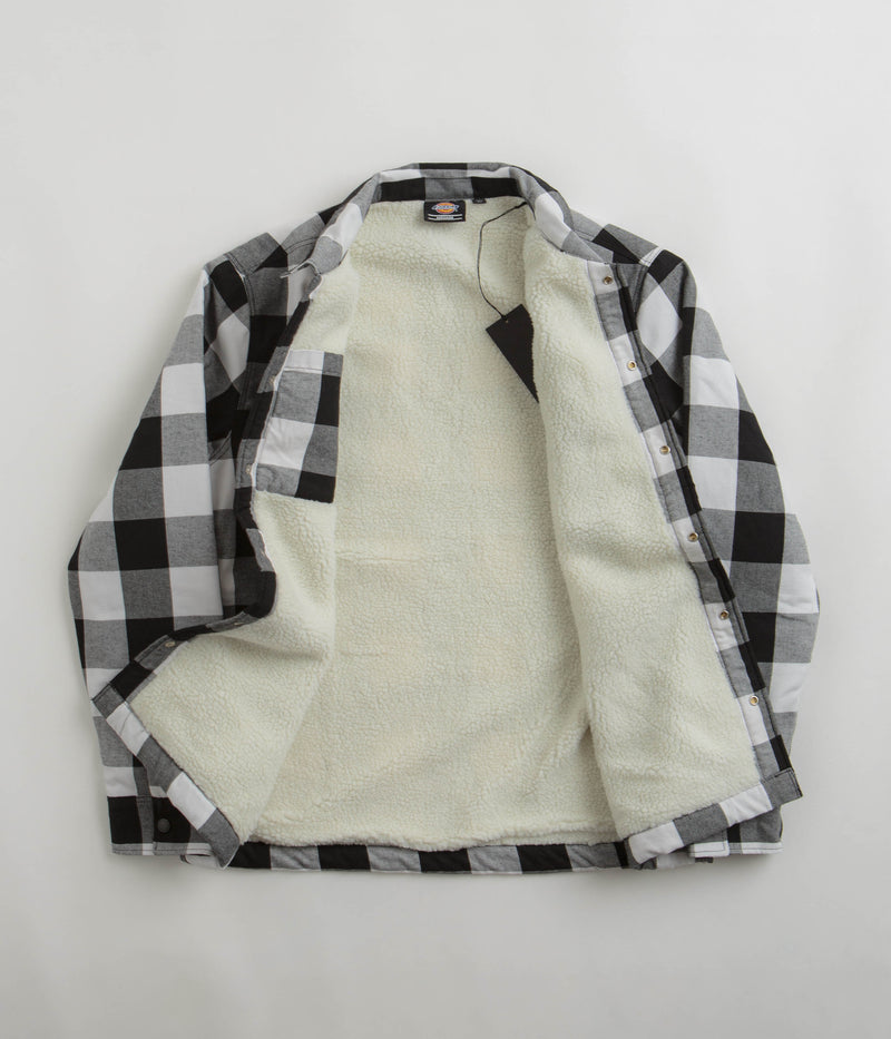 Dickies Sherpa Lined Sacramento Shirt in Black