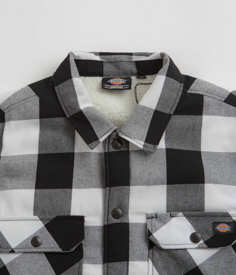 Dickies Sherpa Lined Sacramento Shirt in Black