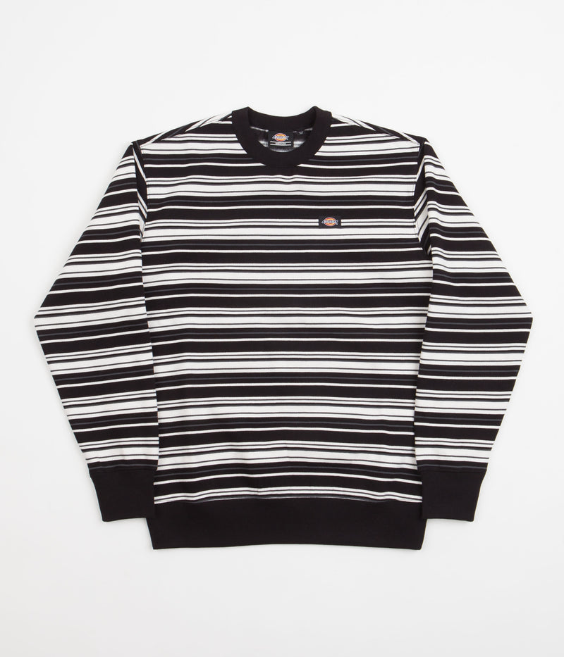 Dickies Westover Stripe Crewneck Sweatshirt in White