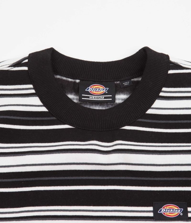 Dickies Westover Stripe Crewneck Sweatshirt in White