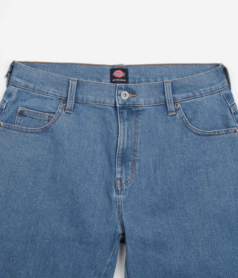 Dickies Wingville Denim Shorts in Light Wash