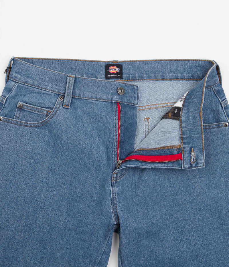 Dickies Wingville Denim Shorts in Light Wash